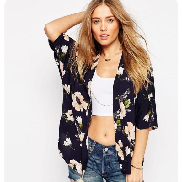 Asos Kimono Open Top Size 4 - Picture 1 of 13